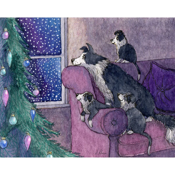 Waiting for Santa Print 10'' x 8''
